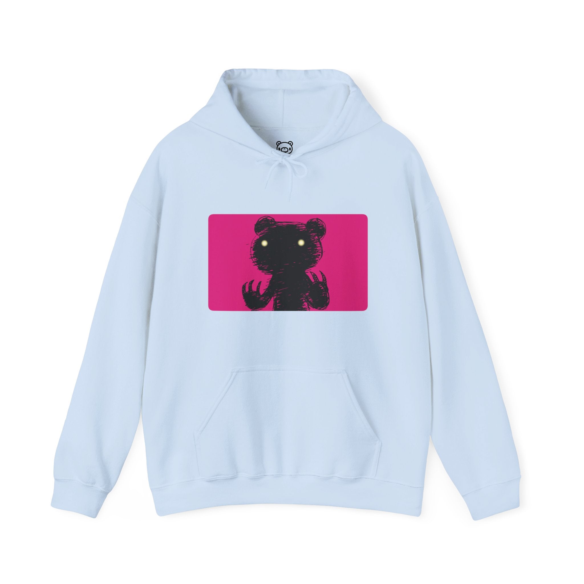 Pink Block Abstraction Gloomy Bear Hoodie
